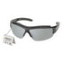 Delta Plus RSG300 Black Safety Glasses w/ Silver Mirror Lens