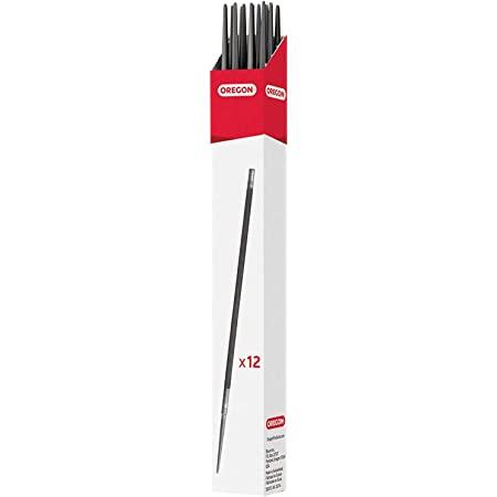 Oregon 70504T Round Files, 5/32 4X3 Pack
